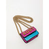 Mini Magnetic Crossbody Bag with Letter Flap and Chain Strap