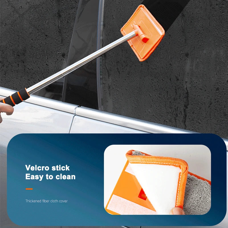 Telescopic Windshield Cleaning Brush with Soft Absorbent Head
