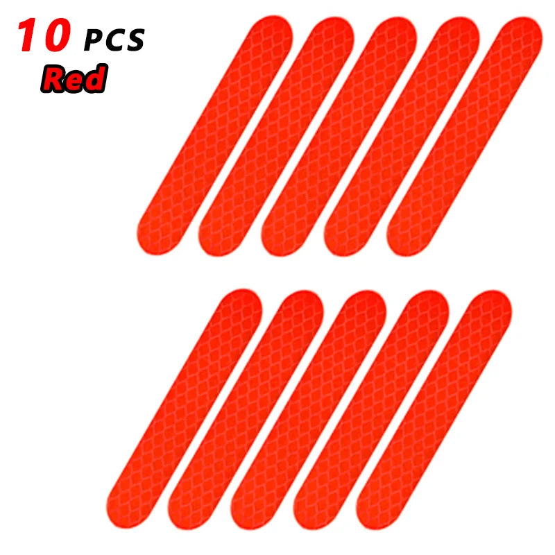 High-Visibility Reflective Safety Stickers (Multi-Color)