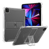 A clear protective case for an iPad showing a vibrant screen display.