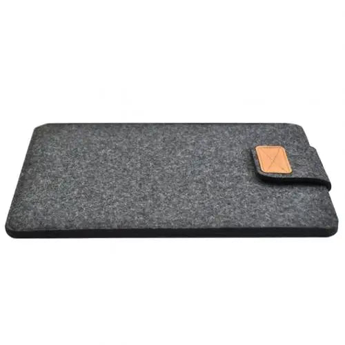 A black felt laptop sleeve case designed for 11 to 15 inch devices.