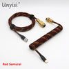 Handcrafted Coiled USB-A to Type-C Cable for Mechanical Keyboards
