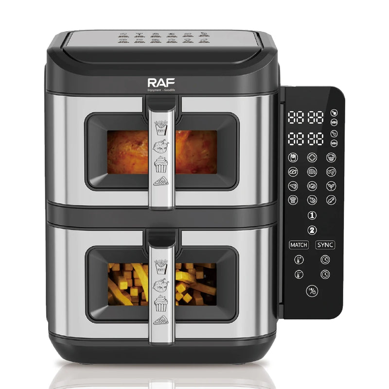 Dual Basket Air Fryer with Independent Controls