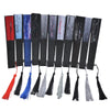 Traditional Folding Hand Fan with Bamboo Frame
