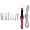 LED Lighted Crochet Hook Set with USB Rechargeable Handle