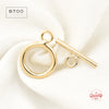 14K Gold Filled Toggle Clasp Set for Jewelry Making