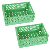 Collapsible Plastic Storage Baskets, Set of 2