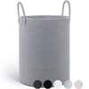 Woven Cotton Rope Storage Basket with Handles