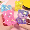 Glitter Gummy Bear Stress Relief Squeeze Toy