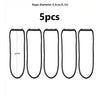 Five heavy-duty hook and loop storage straps with handles, 0.8cm/0.3in diameter each.
