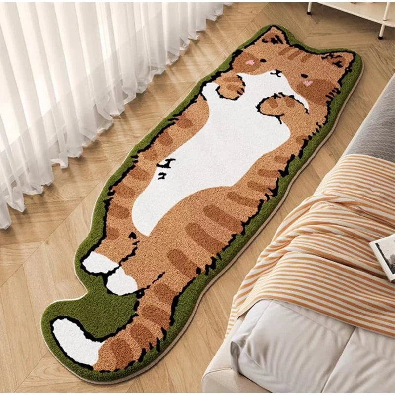 Cute Cat Print Non-Slip Area Rug