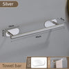 Adhesive Stainless Steel Towel Bar - No Drill Wall Mount