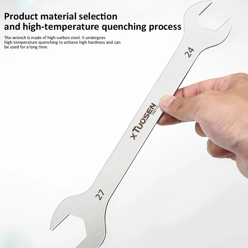 Ultra-Thin Dual-End Open Wrench for Tight Spaces