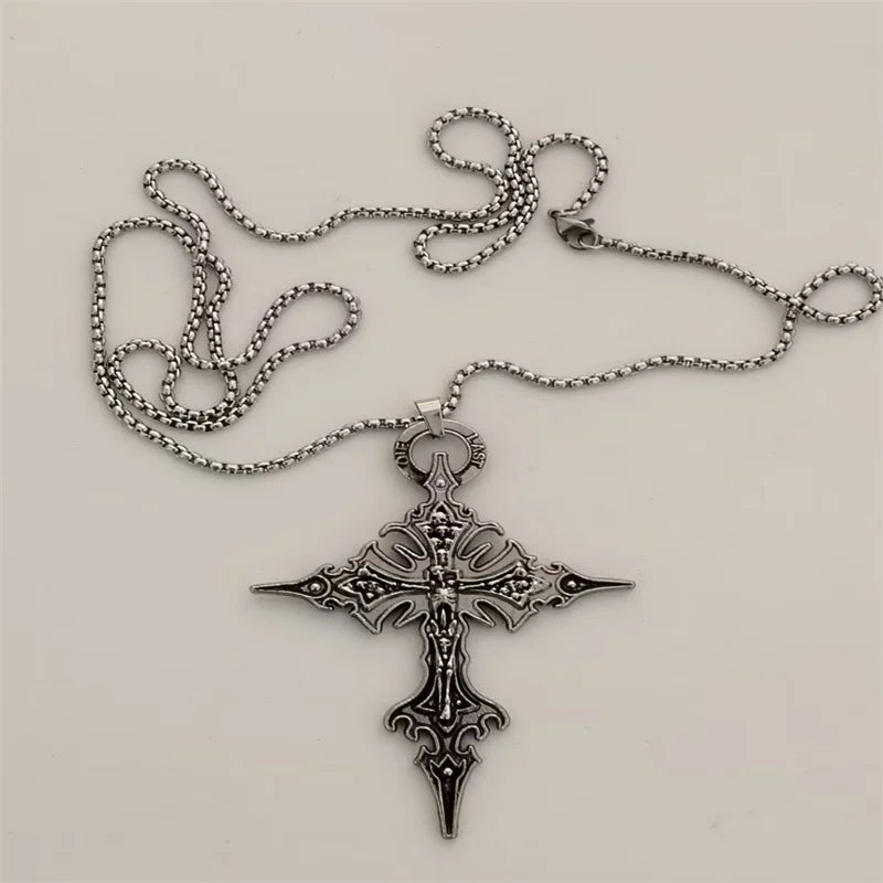 Vintage Cross Pendant Necklace