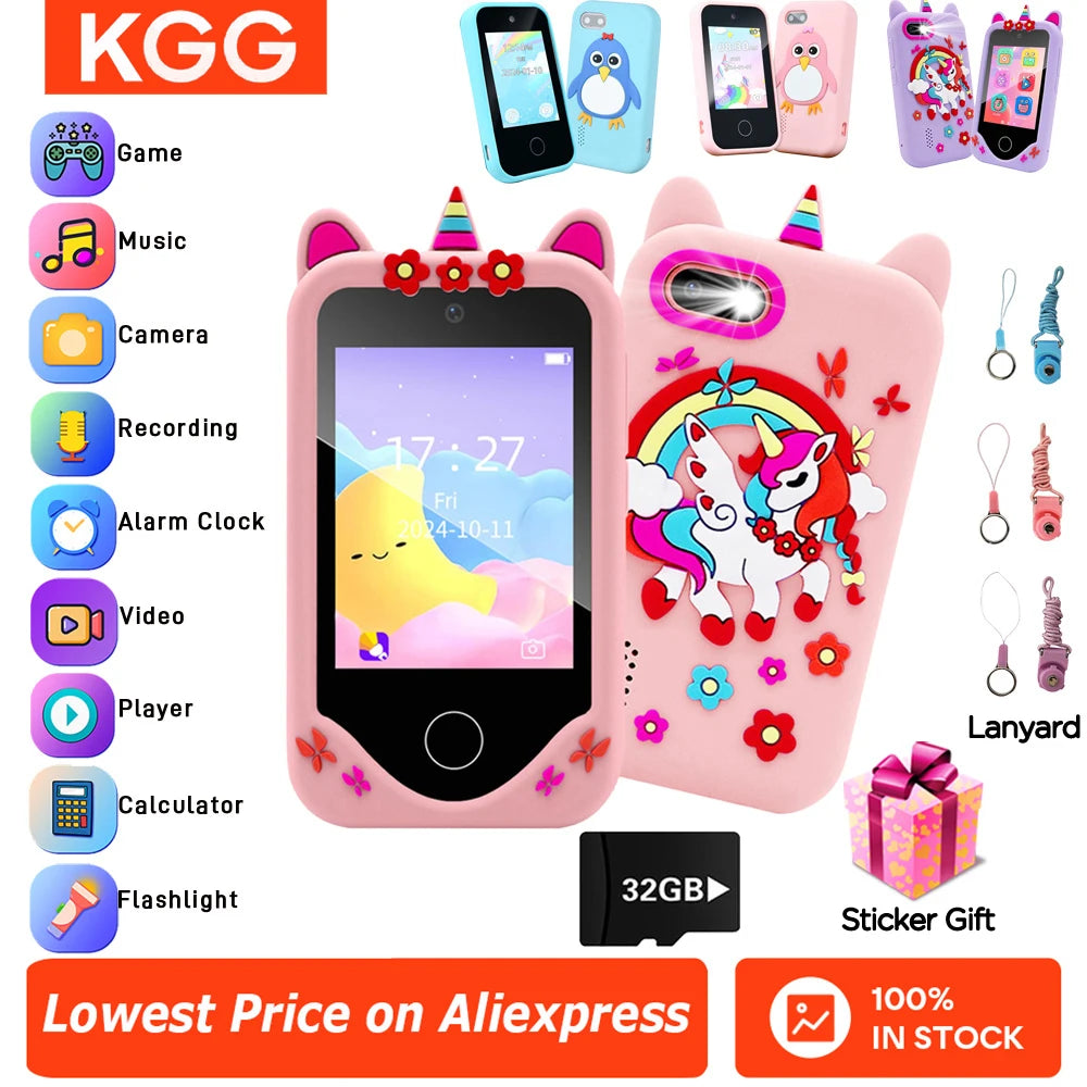 Kids Touchscreen Learning Phone with Games and Music
