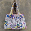 Foldable Eco-Friendly Shopping Bag with Cartoon Print