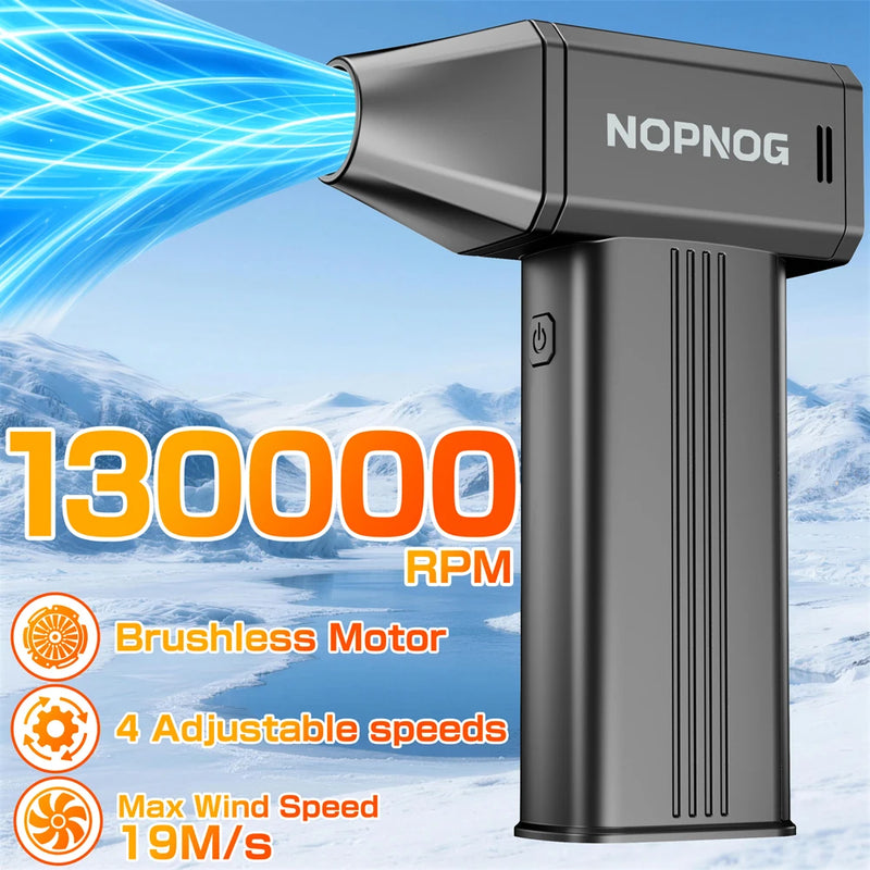 Portable Turbo Air Blower with 4 Speed Settings