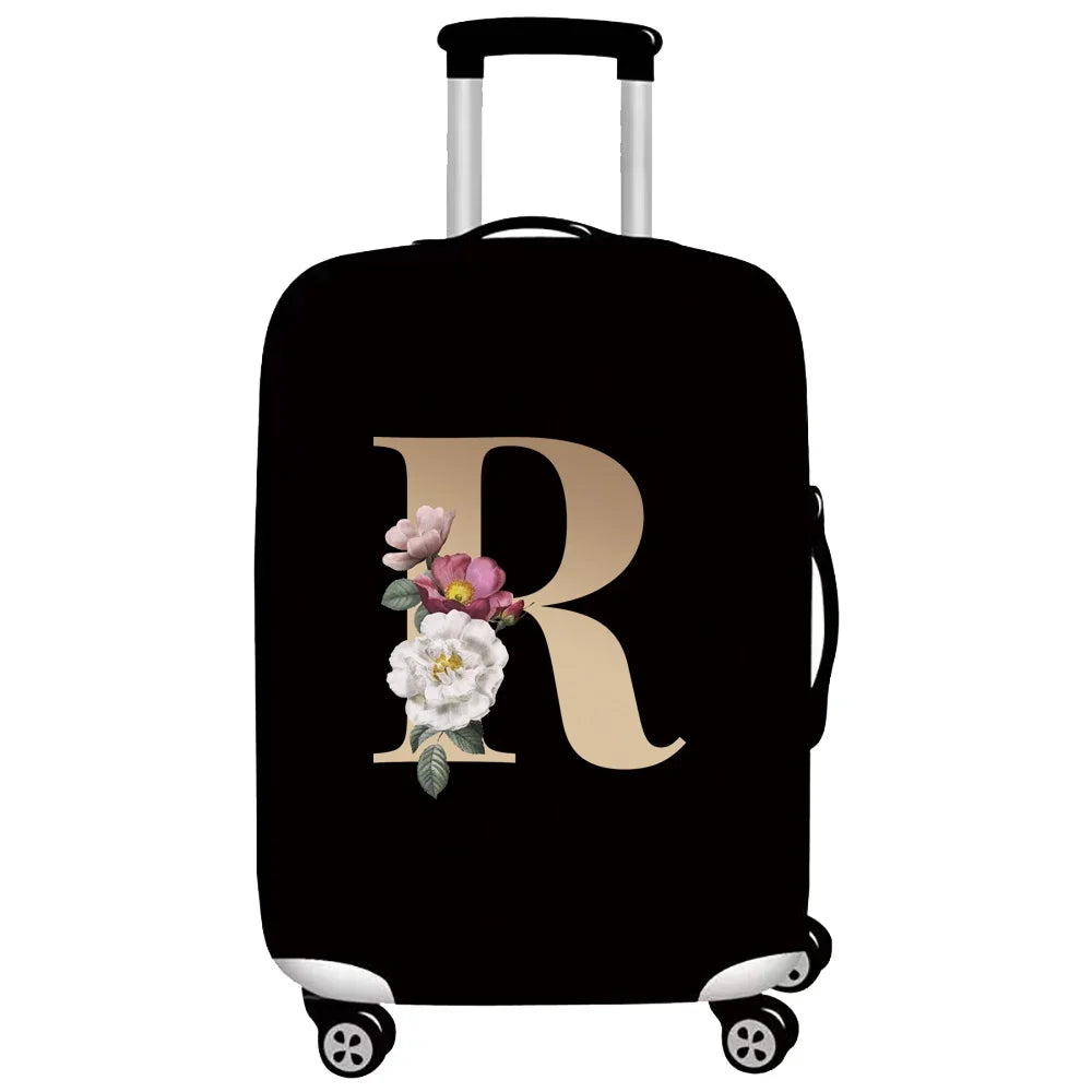Gold Letter Series Elastic Luggage Cover