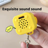 Croaking Frog Fidget Toy Keychain with Sound and LED Lights