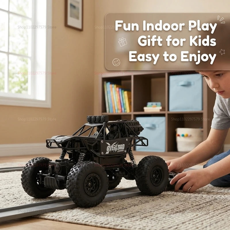High-Speed Off-Road RC Monster Truck with LED Lights