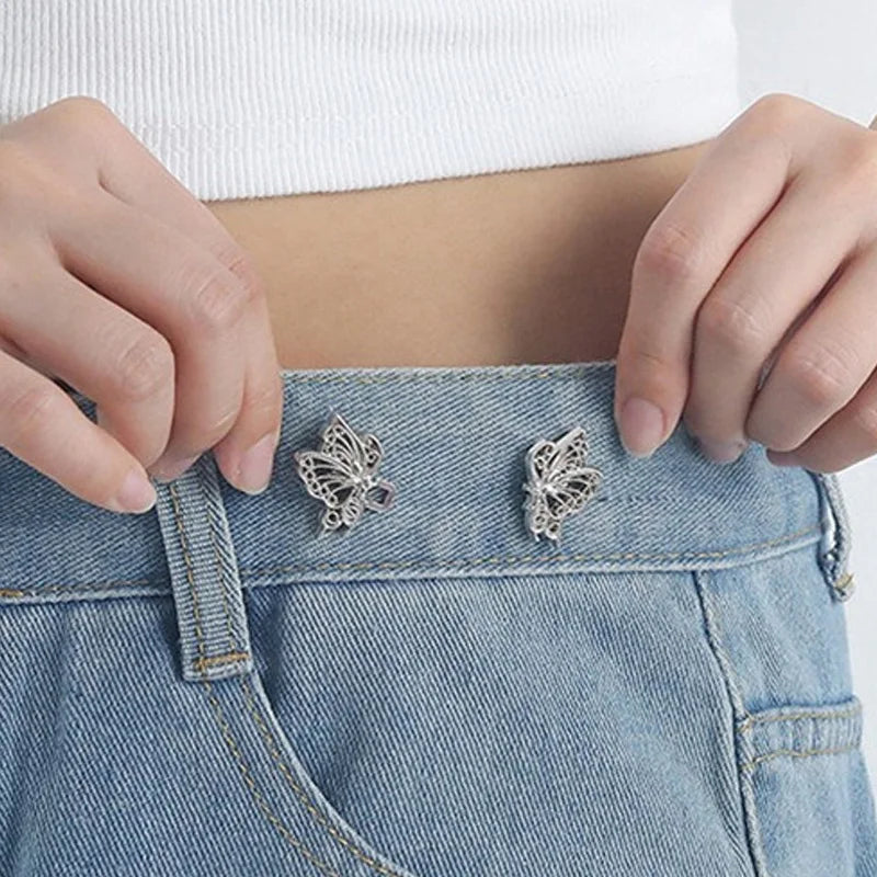Butterfly Adjustable Waist Clip for Jeans and Skirts