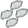 Silver cloud-shaped jewelry tray with a slightly irregular, rounded outline