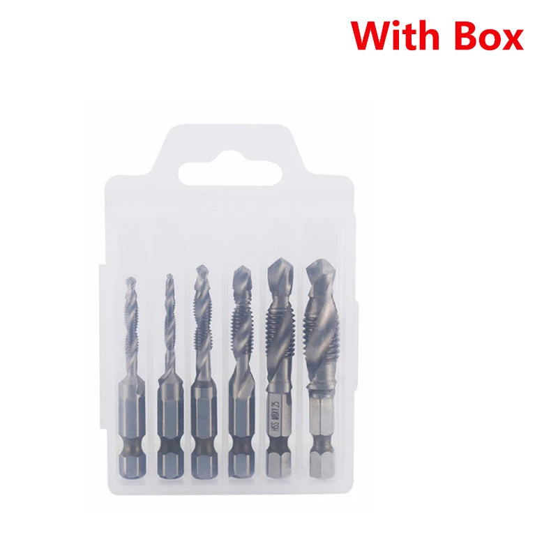 Metric Thread Tap Set - Titanium Coated HSS Drill Bits