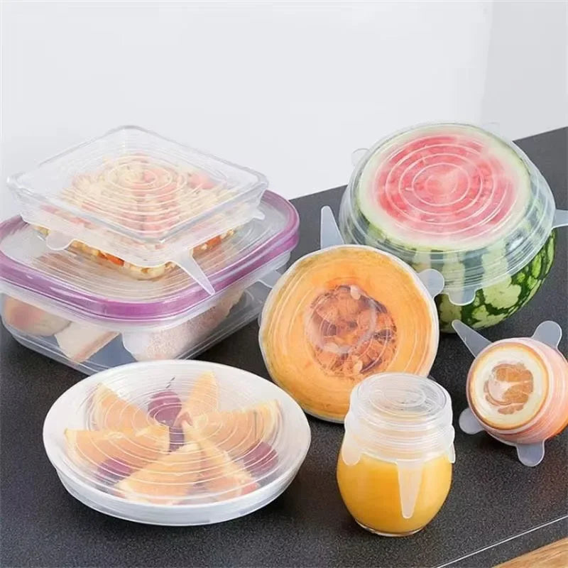 Tapas de silicona reutilizables (Set de 6)