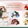 Set of 6 Silk Rose Flower Balls for Wedding & Event Decor
