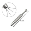 Four-Prong Stainless Steel Jewelry Pick-Up Tool