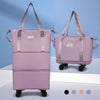 Collapsible Wheeled Duffle Bag with Dry-Wet Separation