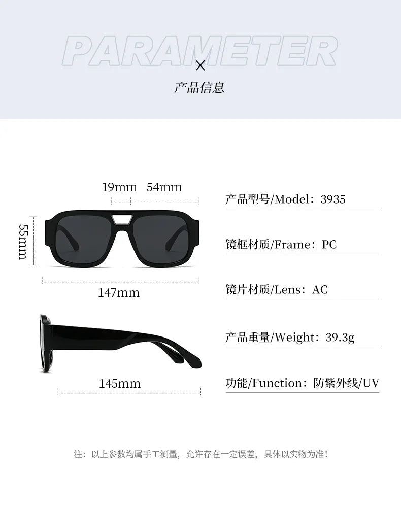 Retro Square Leopard Print Sunglasses for Women