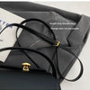 Classic Retro Crossbody Shoulder Bag with Textured Flap
