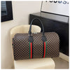 Large Capacity Women's Travel Duffel Tote with Plaid Design