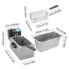 4L Electric Deep Fryer with Oil Filtration Basket