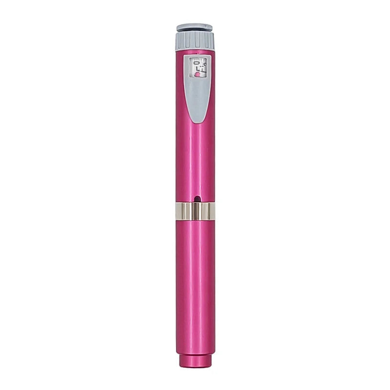 Reusable Metal Injection Pen - Adjustable Dosage 0-60 IU with Carrying Case