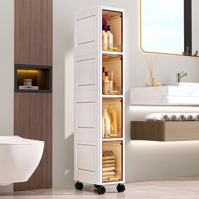 Slim Rolling Storage Cabinet