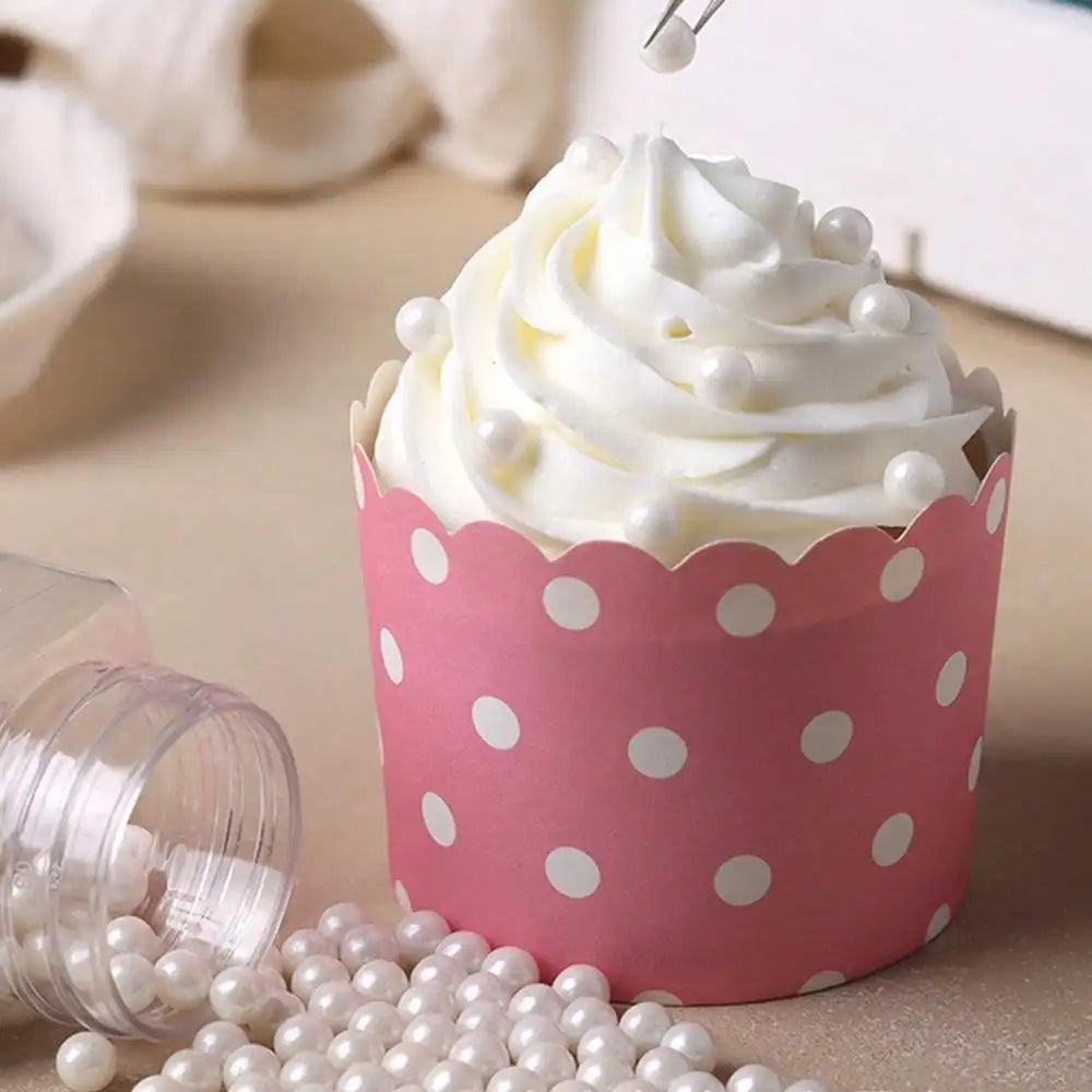 Pearl White Cake Decorative Balls for Baking & Desserts