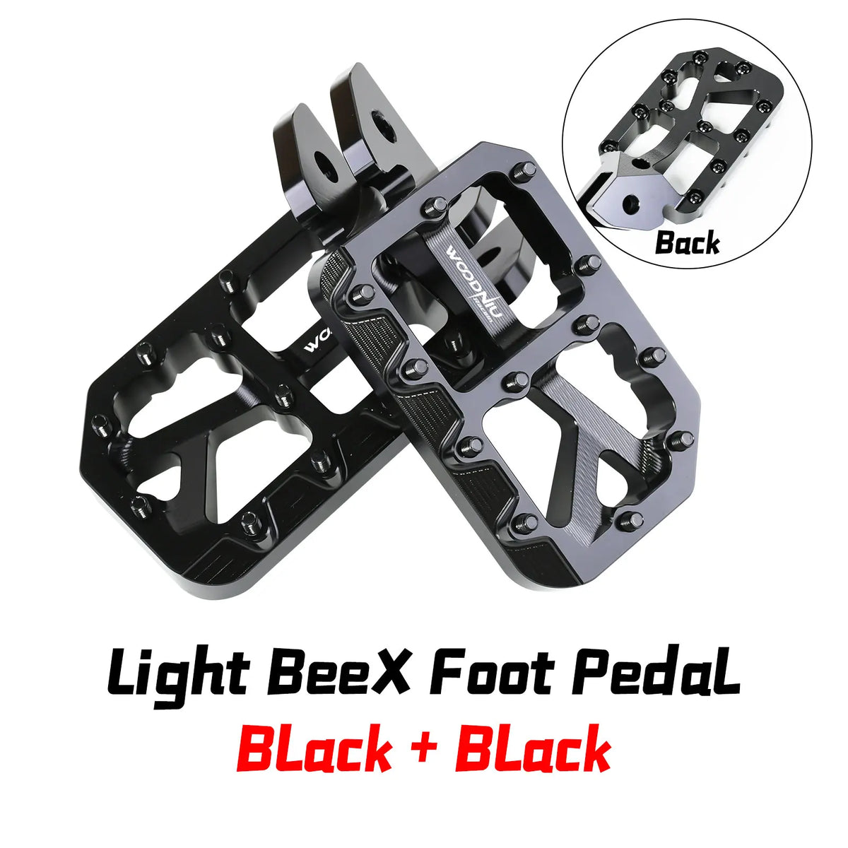 Durable Aluminum Footpegs with Pedal Bracket for Electric Dirt Bikes