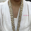 Elegant Gold Keychain Lanyard with Adjustable Neck Strap