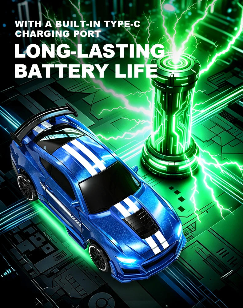 1:64 Scale 4WD Stunt RC Drift Car with Rechargeable Battery