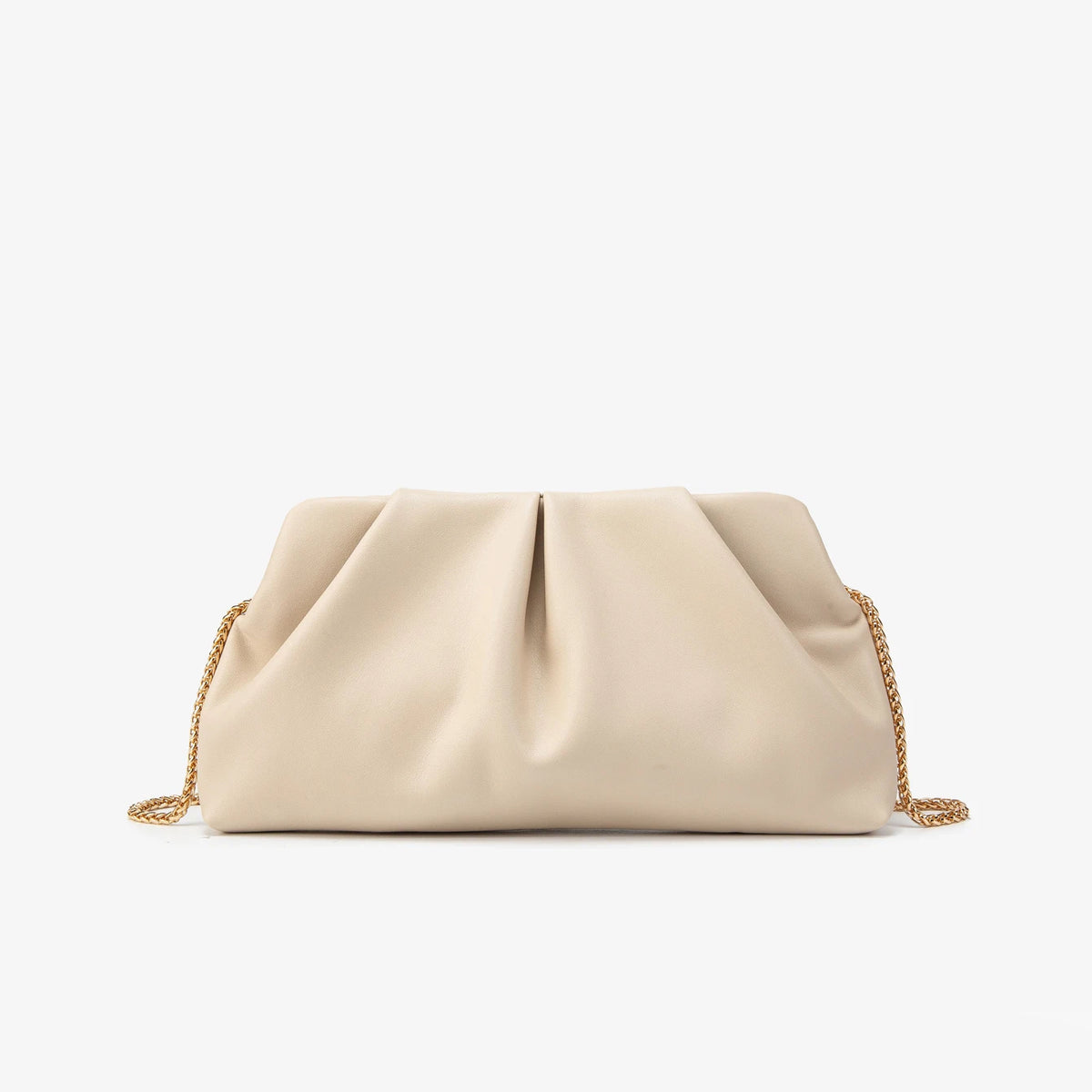 Elegant Chain Shoulder Bag with Crystal Accents
