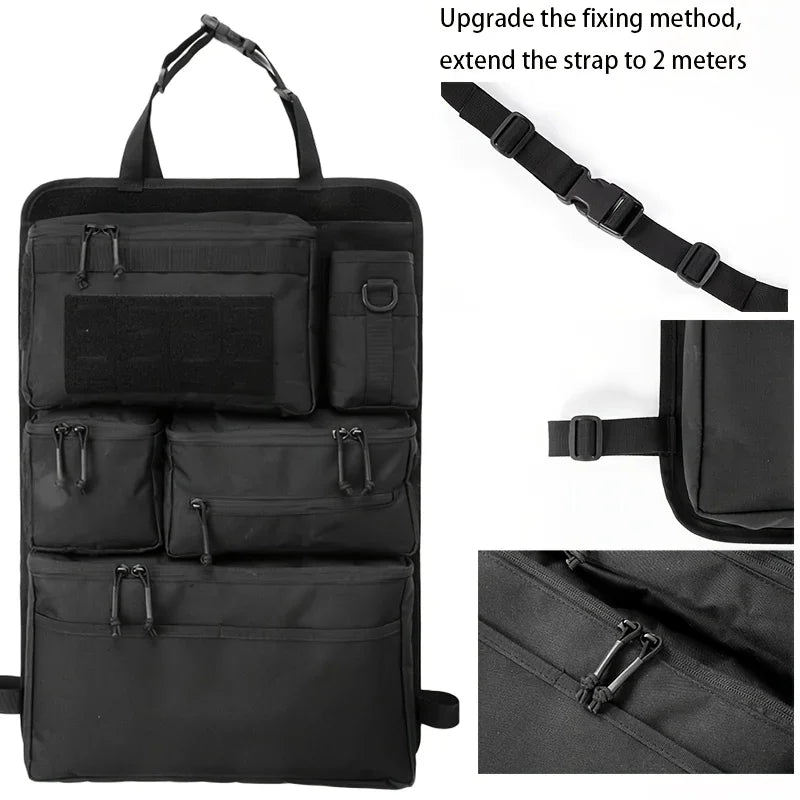 Car Rear Seat Organizer with Hanging Storage