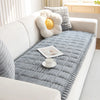Cozy Quilted Flannel Sofa Pad with Anti-Slip Backing