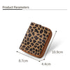 Leopard Print RFID Blocking Compact Wallet