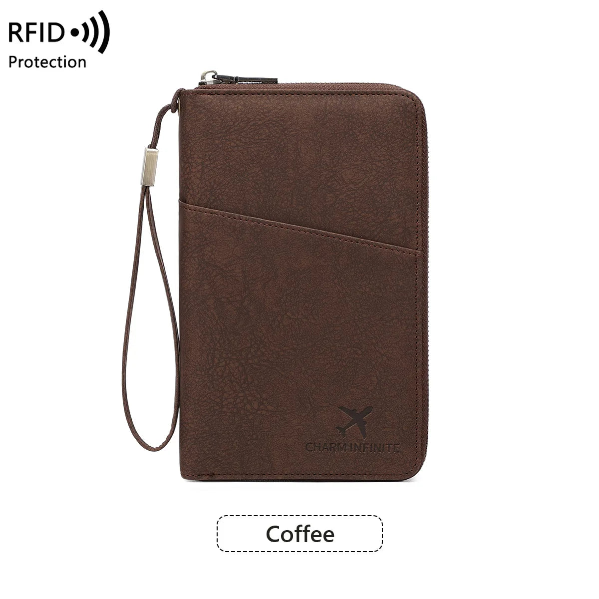 RFID Blocking Travel Passport Holder and Document Organizer