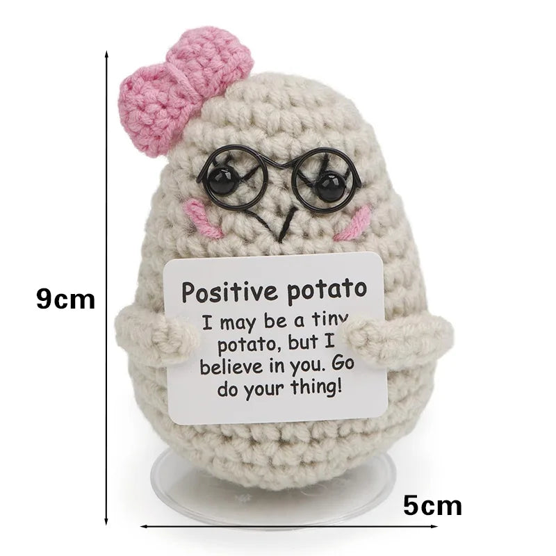 Handmade Crochet Pocket Hug Doll with Custom Message