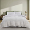 Tufted Boho Chic Duvet Cover Set with Textured Microfiber