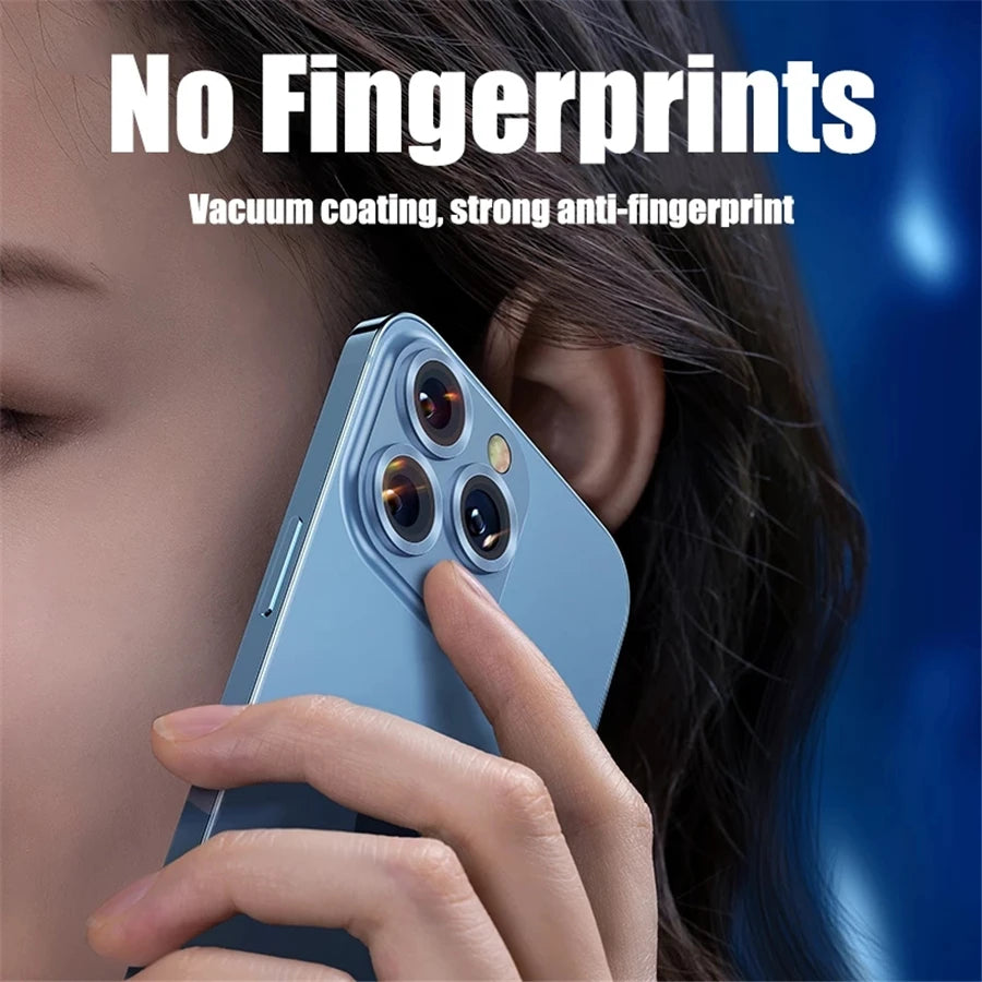 Titanium Camera Lens Protector with Tempered Glass for iPhone