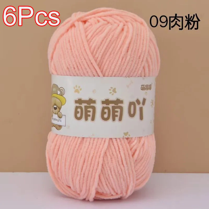Soft Chenille Yarn for Crocheting and Knitting